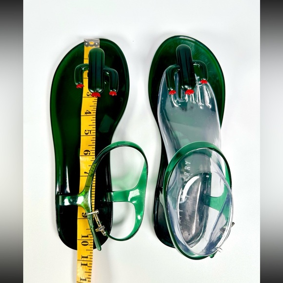 Katy Perry Womens The Geli Flat Sandals Green Cactus Cacti Jelly Shoe - Picture 11 of 14